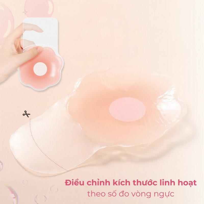 Miếng Dán Ngực Silicon Hình Hoa Đỉnh, Siêu Dính, Kéo Nâng Ngực Chống Chảy Xệ Women 2