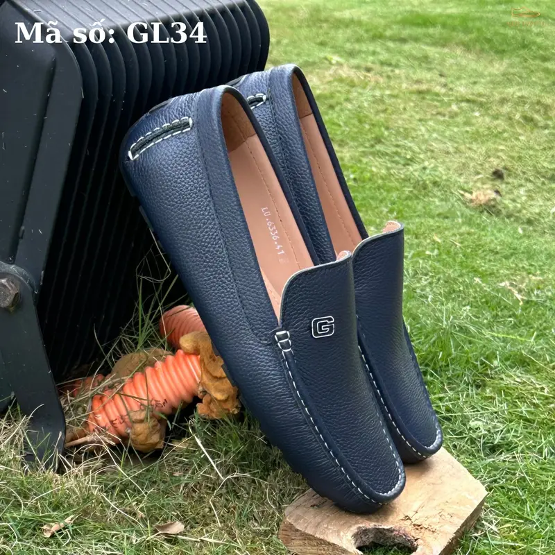Giày lười Nam Alo Davin Da Bò Cao Cấp GL34 4