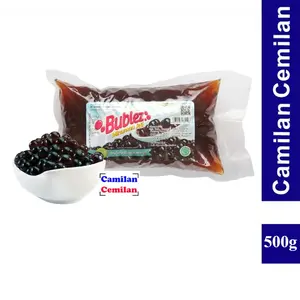 Jelly Mutiara Coklat Karamel Bublez Topping Minuman Boba 500 gr