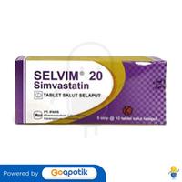 Gambar SELVIM 20 MG BOX 50 KAPLET dari Apotek HAR Farma by GoApotik Kota Bekasi 2 Tokopedia