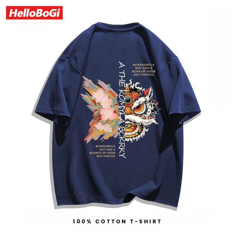 Product Introduction of Áo Cotton Ngắn Tay, Màu Đỏ Tía Lễ Hội, Cổ Tròn, Unisex, Hàng Mới Về Mùa Hè 7