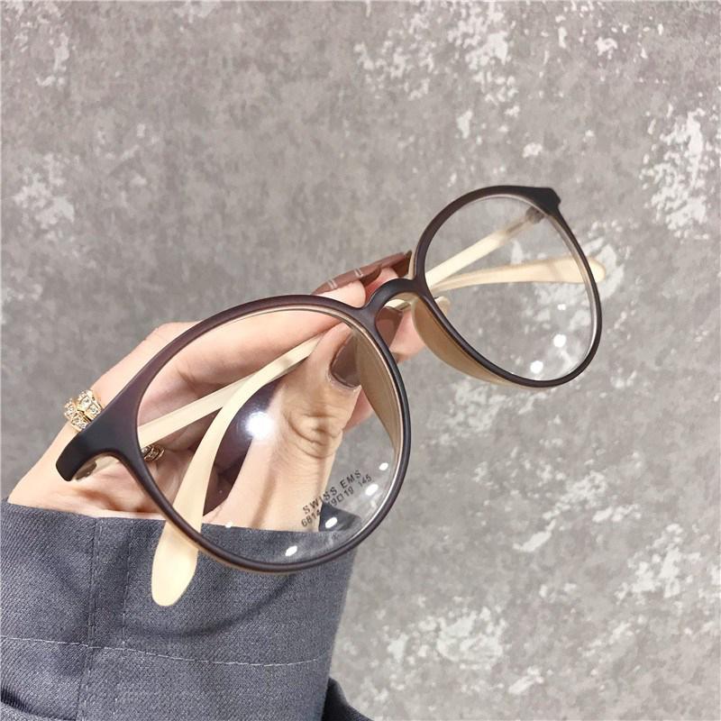 【Sktlz】 Myopia Glasses Women's Fashion New Plain Glasses Men's Flat Light Anti Blue Light Eyewear Hitam Kacamata Plastik 3