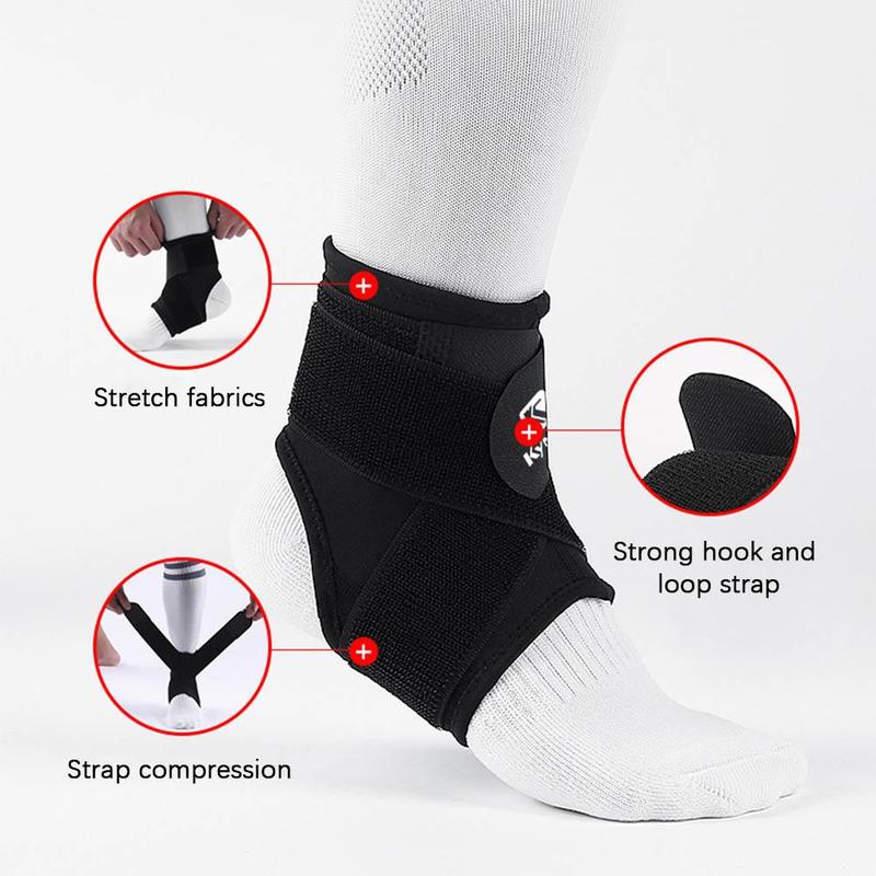 Sport Ankle Support Protection Adjustable Injury Wrap Elastic Brace Strap Basketball Foot Sprain Comfort Ankle Stabilizer 6