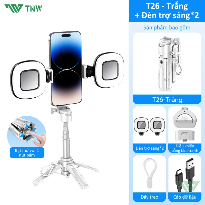 Trắng T26+Đèn*2
