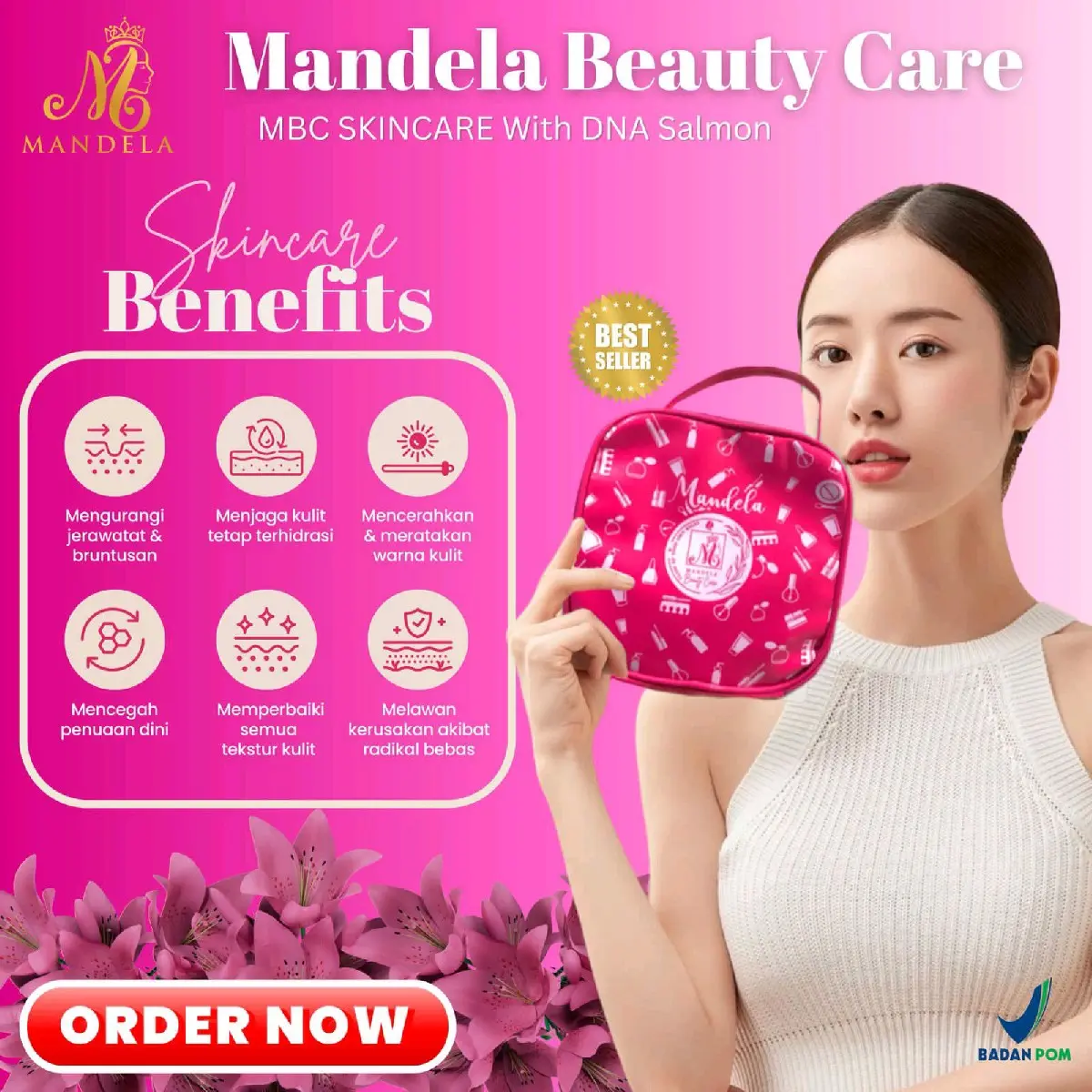 Skincare MBC Mandela Beauty Care paket Basic isi 4 Kulit Kering Kulit sensitif Semua Jenis Kulit