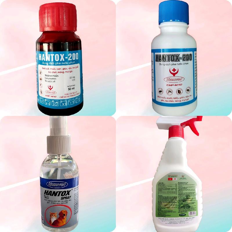 Sản phẩm Hantox 200 xịt mạt cho gà đá, gà chọi, phun xịt mạt trong chuồng nuôi hantox tắm chai xịt mạc hantox tắm gà thuốc trị mac tammat