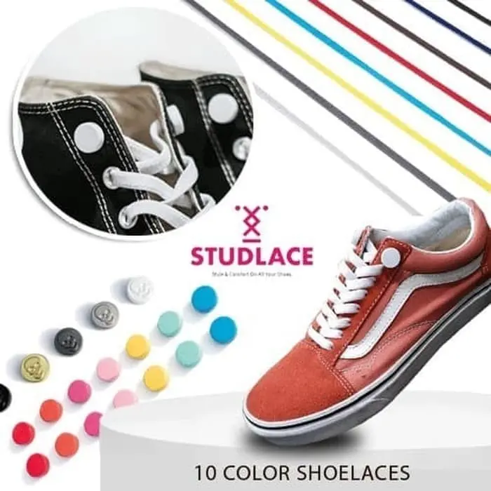 Tali Sepatu STUDLACE Elastis Shoelace for Sneakers Shoes Stud Only