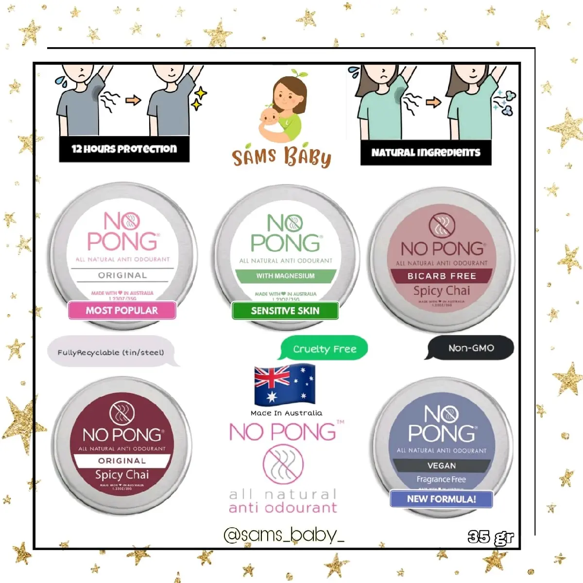 NO PONG Deodorant di Australia 35gr
