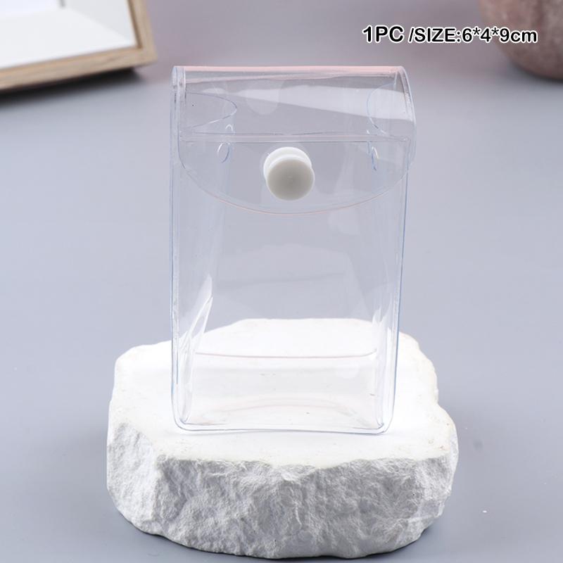 Product Introduction of Mini Anime Doll Display Bag Transparent Coin Purse Pendant Square Pouch Organizer Wallet Key Lipstick Earphone Storage Bag 32