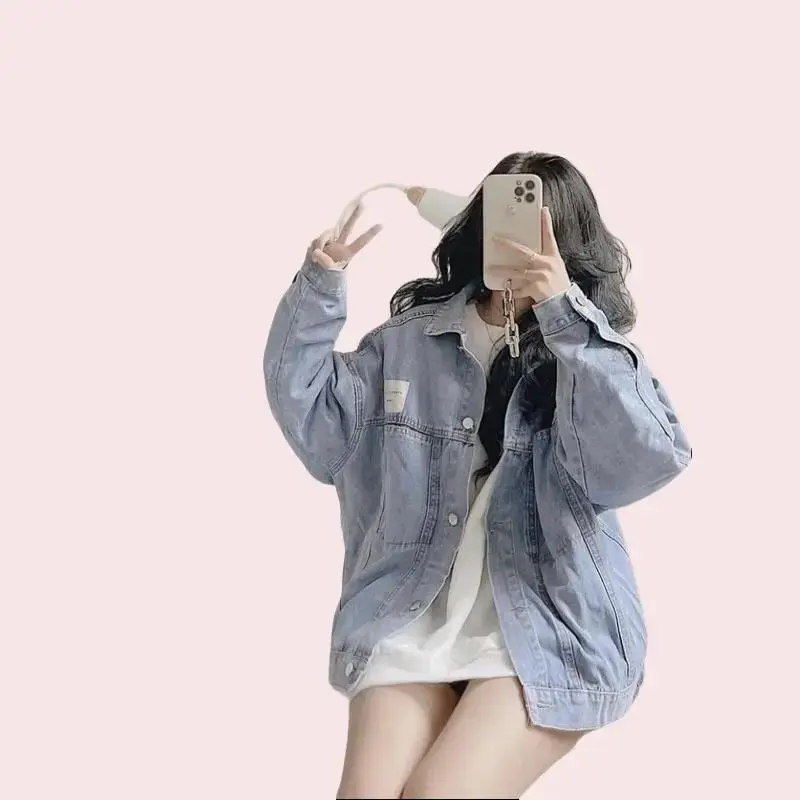[Túi BB] Áo khoác jean unisex 4 túi FORM RỘNG unisex 40-75kg 4 túi BB Jeans Nữ Jacket