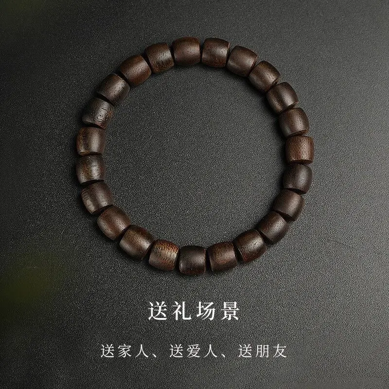 2024 [30 Days Hot Sale 4856 Pieces] Submerged Grade Agarwood Vietnam Nha Trang Baiqi Nan Natural Bracelet Buddhist Beads Bracelet For Men And Women Old Material Pure Natural Authentic