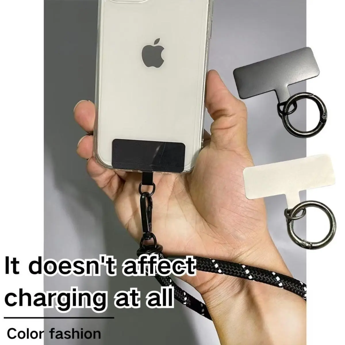 Strap Patch Universal Stainless Steel Phone Strap Connector Patches Anti lost ...