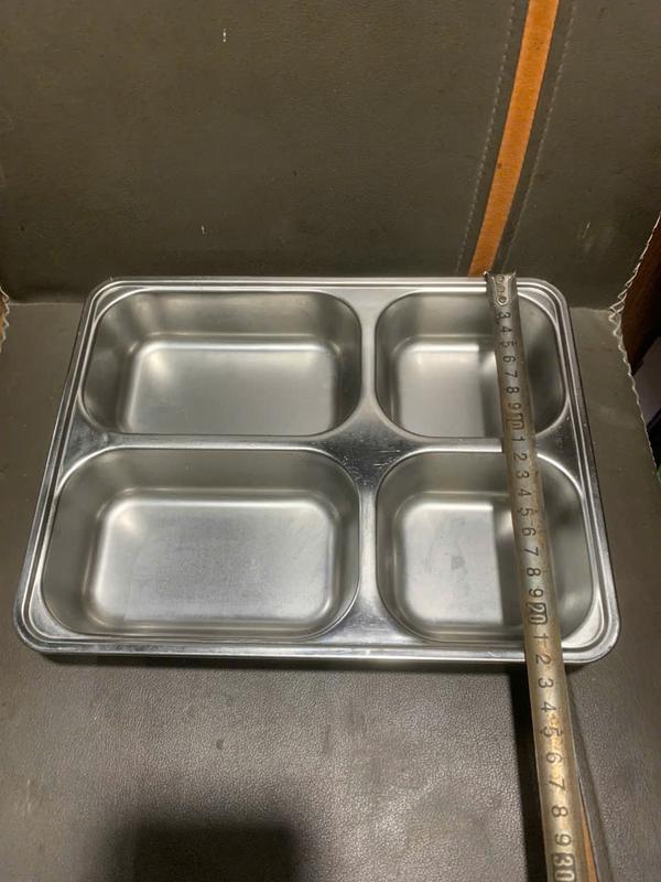[THANH LÝ] KHAY CƠM INOX 304 SÂU LÒNG 4,5cm HÀNG LOẠI 1 2