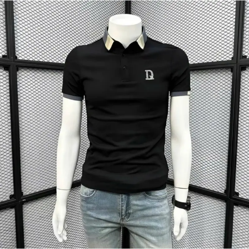 ÁO THUN NAM TAY NGẮN VẢI ĐẸP DÀY DẶN MỀM MƯỢT LOGO Q THÊU THỜI TRANG NAM CAO CẤP