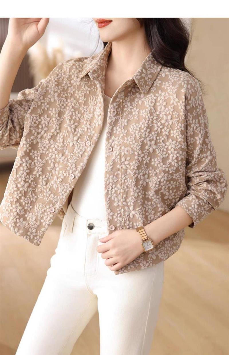 Product Introduction of Áo Khoác Ngắn Cho Nữ, Phong Cách Hàn Quốc, Hàng Mới Về, Thích Hợp Cho Mùa Xuân Và Mùa Thu, Mẹ TRUNG NIÊN Và Mẹ Nhỏ Áo Khoác Bóng Chày Thường Ngày Áo Cardigan 16