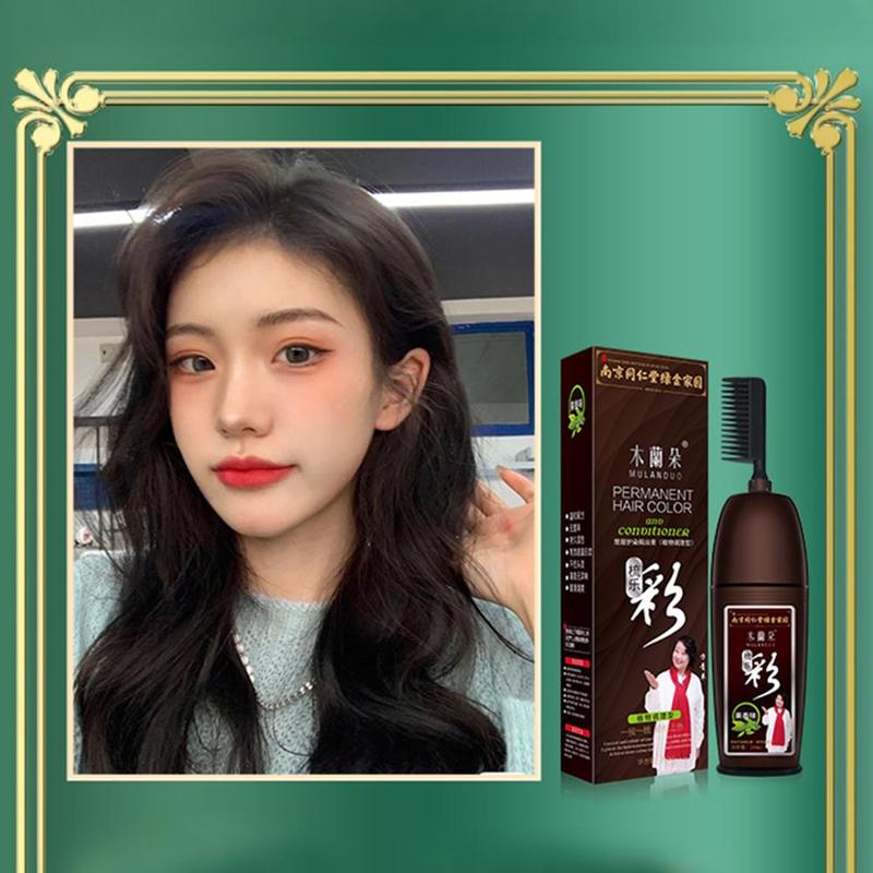 Product Introduction of Instant Coloring Shampoo Natural Black Color For Men Women Hair Dye Herbal Brown Purple Hair 34