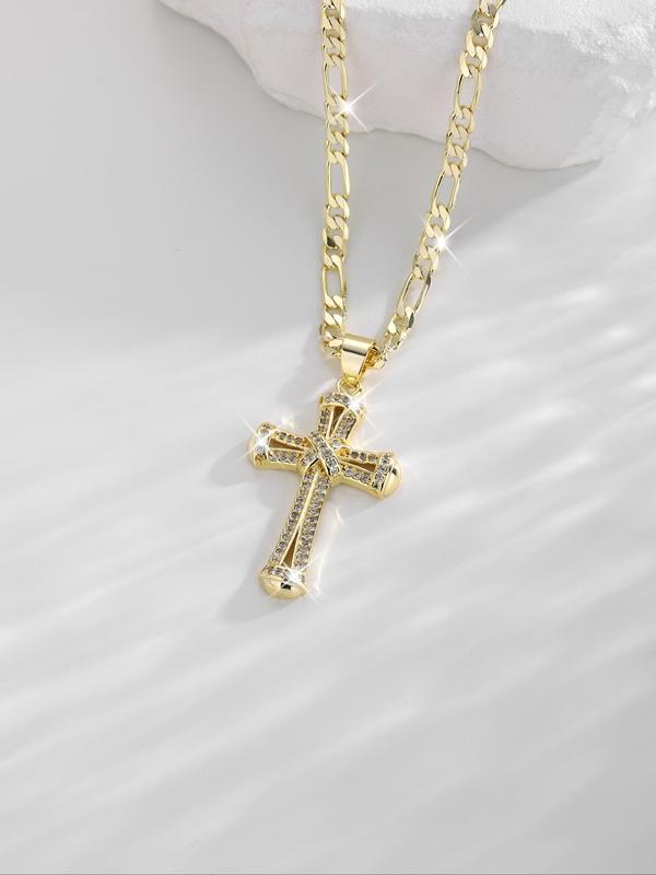 Fashion Cross Pendant Necklace for Women & Men, Jewelry for Party, Daily Clothing Decor, Trendy All-match & Exquisite Jewelry for Birthday Gift 2