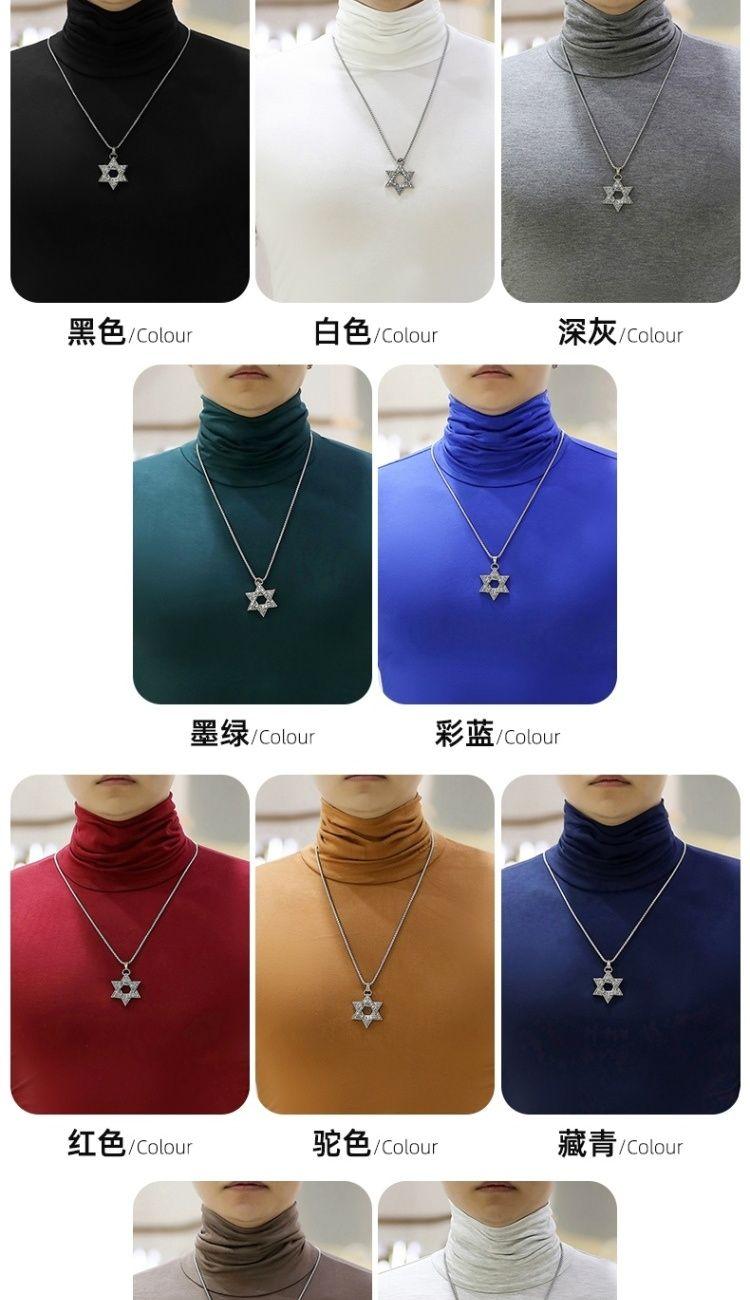 Product Introduction of Áo Lót Nam Cổ Lọ Vải Modal Mùa Thu Và Mùa Đông 2024 Áo Thun Dài Tay Áo Giữ Nhiệt Cỡ Lớn Cơ Bản Màu Trơn Cổ Nhún 8