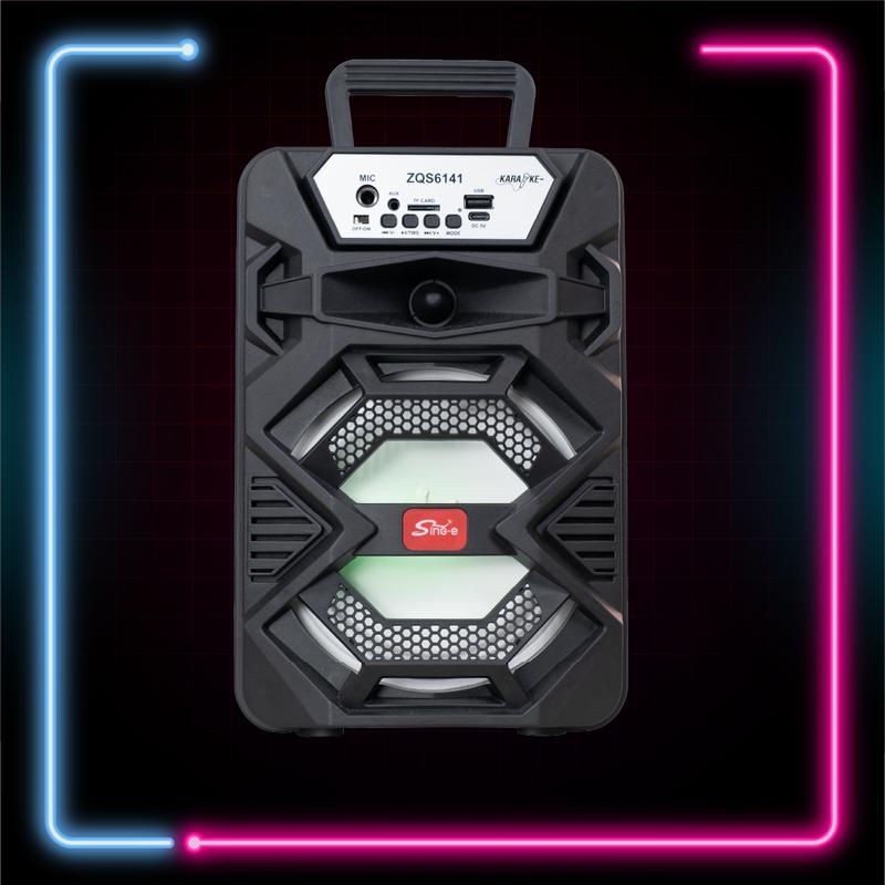   CÓ KÈM MIC  Loa Bluetooth ZQS-6141 HÁT KARAOKE Công suất cực lớn hát nhạc cực đả Có tay cầm mang được đi bất cứ đâu 