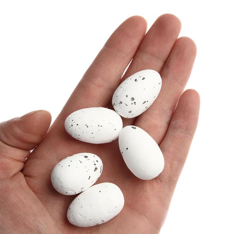 1 Set Creative Photography Props Home Decoration Fake Eggs Toad Vine Woven Straw Roost Artificial Birds Nest 6