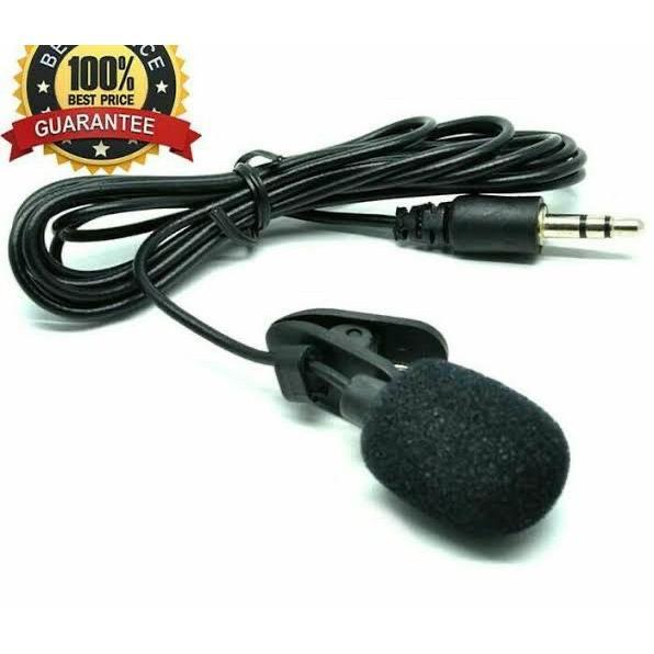 Mic Clip On | Cable Microphone Youtuber Vlog 3.5mm Jack | Mikrofon Kabel Smule Vlogger | Spliter U 2
