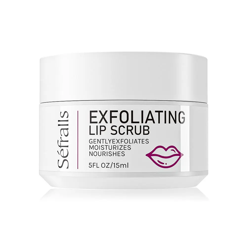 Exfoliating Lip Scrub, Nourishing & Moisturizing Lip Exfoliator, Lip Exfoliating Scrub Cream, Lip Care Product for Women & Men Daily Use
