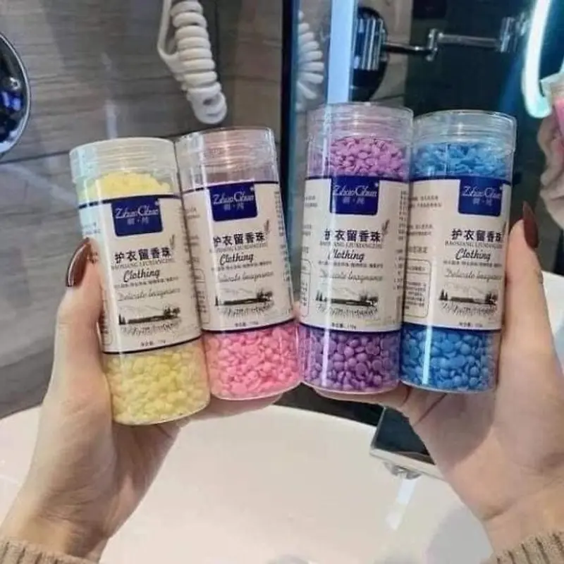 Hạt thơm giặt quần áo, hạt xả vải thơm - viên xả vải thơm nội địa hạt xả thơm làm mềm vải 110g Làm Sạch 4