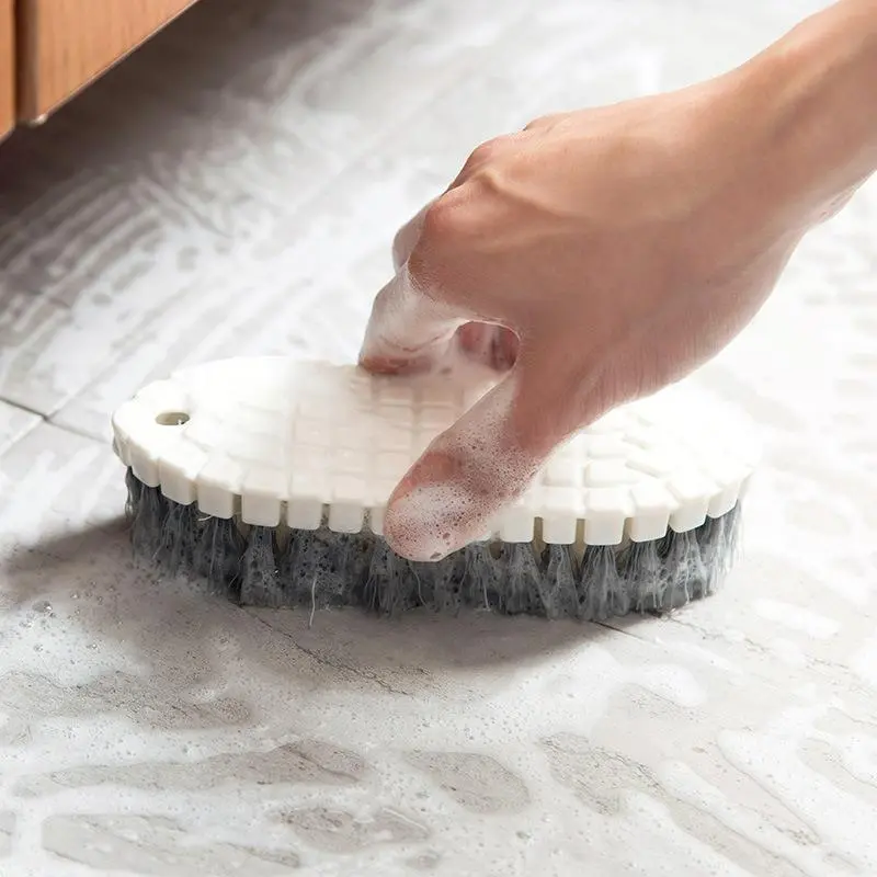 Curved Cleaning Brush, 1 Count Multifunctional Cleaning Brush, Bathroom Tile Brush, Kitchen Faucet Corner Brush, Cleaning Tool for Home Bathroom Kitchen 2