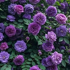 100 Granos,Semillas de Rosa Zi Yan,Flor Morada Intensa,Fácil de Cultivar,Resistente al Calor,Decoración de Jardín,Balcones y Patios