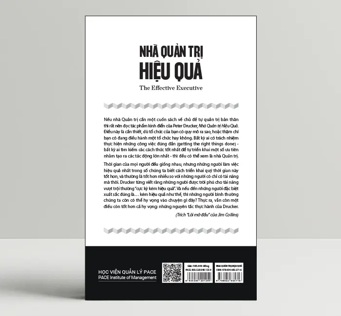 Sách - Nhà Quản Trị Hiệu Quả (The Effective Executive) - Peter F. Drucker - PACE Books 1