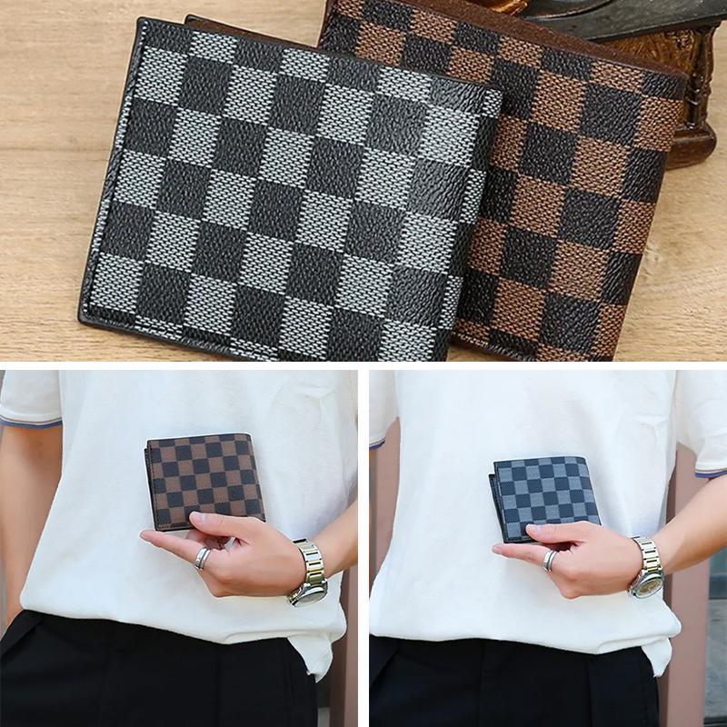 2023 Classic RFID Blocking Men's Wallet Bifold Slim Wallets Multi-card ...