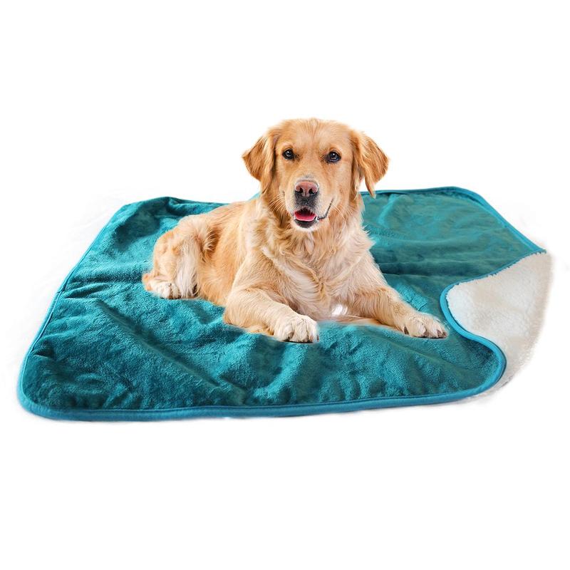 Product Introduction of Waterproof Double Layer Dog Blanket, 1 Count Reversible Soft Pet Blanket, Washable for Couch, Blanket for Small Medium Large Dogs Cats 7