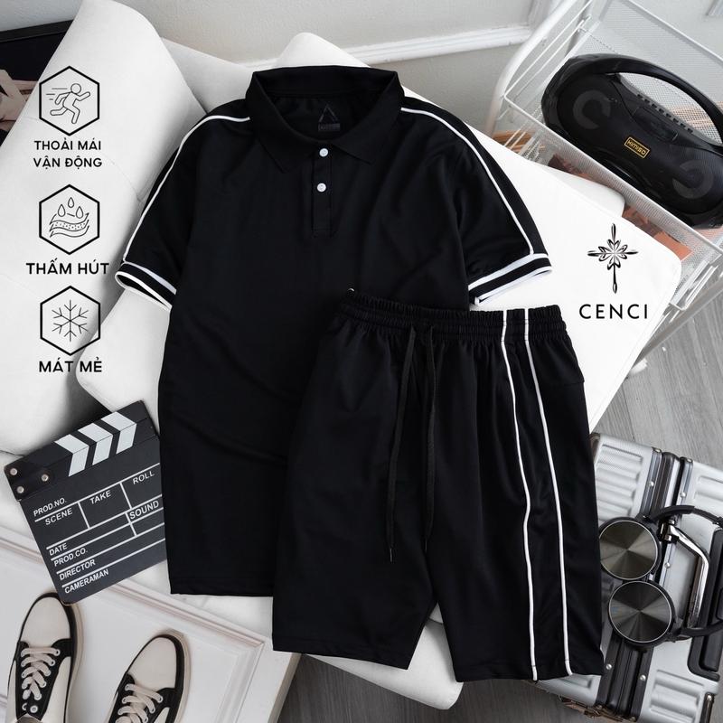  Bộ Đồ Nam Ngắn Tay CENCI chất polo cá sấu co dãn 4 chiều dễ kết hợp đồ tính ứng dụng cao phù hợp mặc ở nhà đi chơi vận động 
