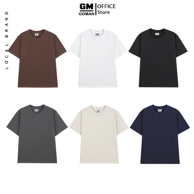 Độc Quyền [Đàm Duy Bộ - GOMAN] Áo Thun Trơn Cao Cấp Cotton 250gsm Nam Nữ  | Form Oversize | GOMAN