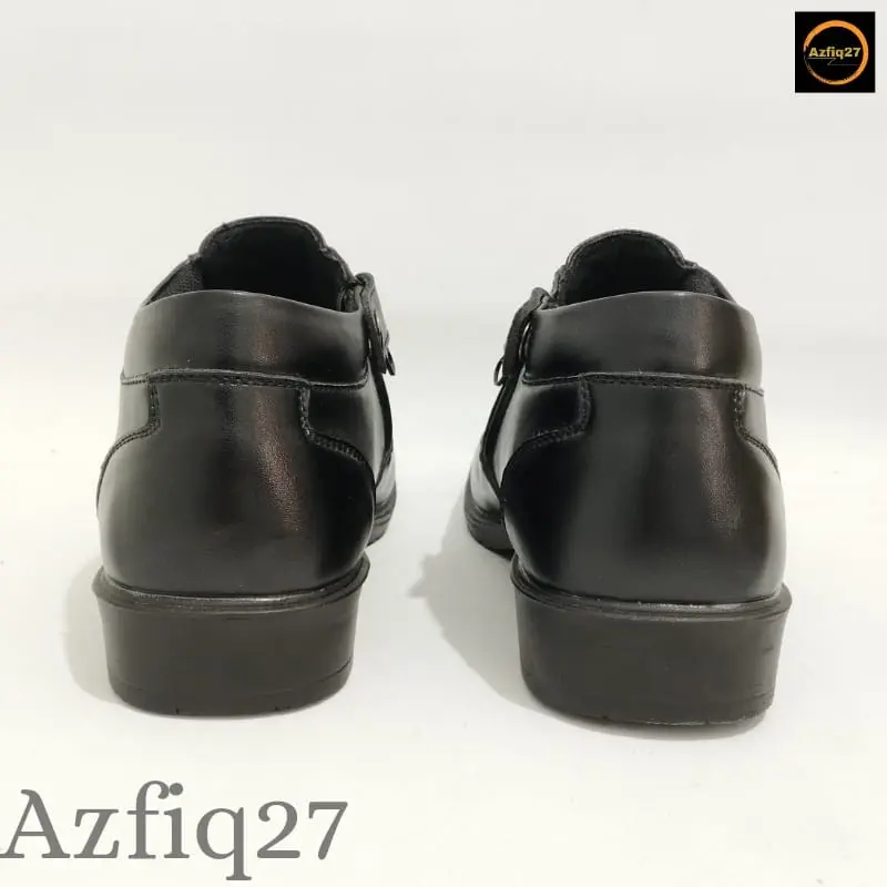 Sepatu Pdh Terbaru Model Tali Mati Pengencang Resleting YKK Original Azfiq27 #7 Dop 6