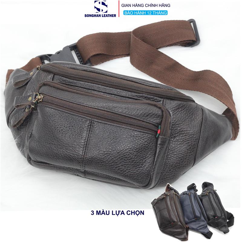 Túi Bao Tử, Túi Đeo Hông, Túi Đeo Chéo Nam Nữ Cao Cấp Songhan Leather - Bảo Hành 12 Tháng Da Thật