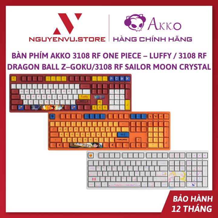 Bàn phím cơ AKKO 3108 RF One Piece – Luffy / 3108 RF Dragon Ball Z – Goku / 3108 RF Sailor Moon Crystal - Hàng chính hãng