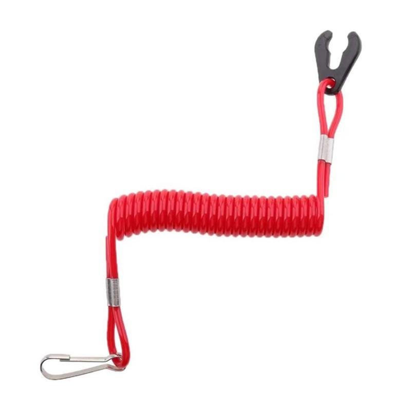 Product Introduction of Engine Waterproof Motorboat Flameout Rope Stretchable Safety Engine Stop Switch Key Lanyard Swivel Snap Hook Elasticity Switch Flameout Rope Motorboat 9