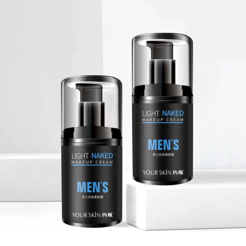 Men light nuded Makeup Cream Concealer BB Cream long lasting waterproof Brightening Skin Color men makeup Cream 50ml