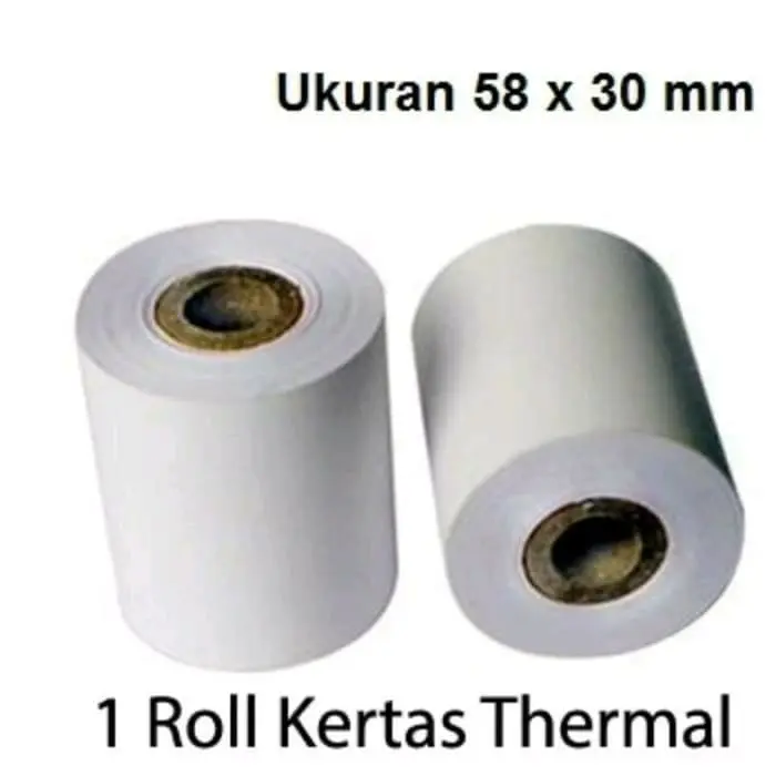 VSC 58 x 30 Kertas Struk Thermal Paper - EDC /Kertas  Mobile Printer (Tanpa Core) Roll