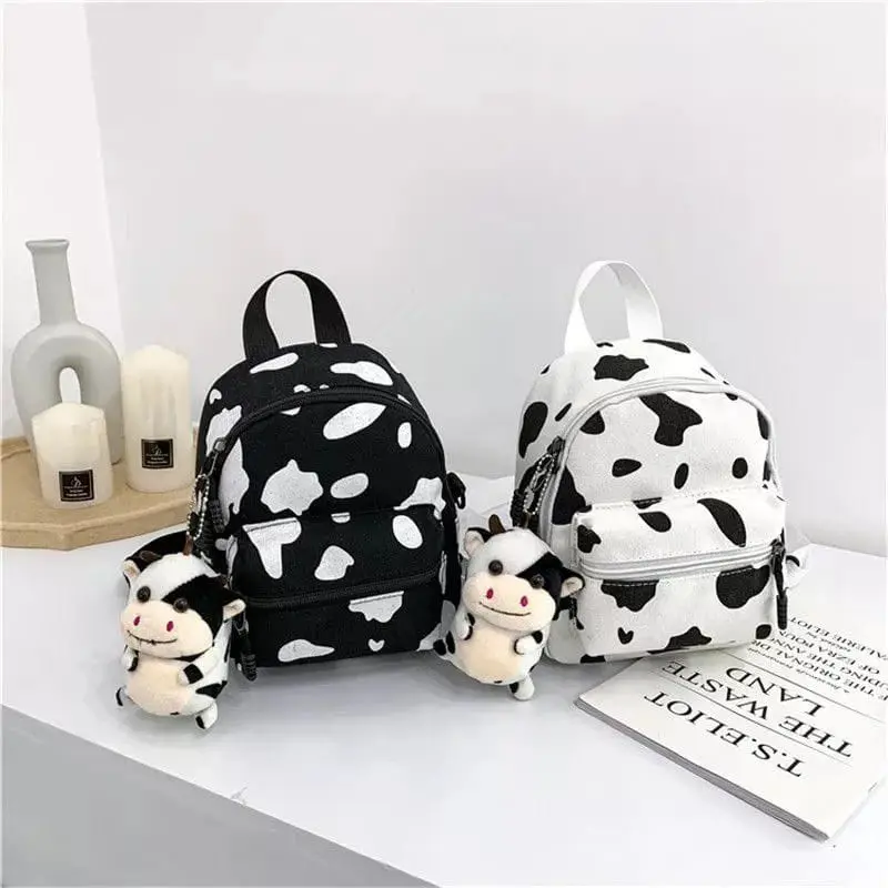 Tas Ransel Cewek Mini tas ransel lucu motip kupu2 dan sapi tas sekolah dan ngaji Fashion 7