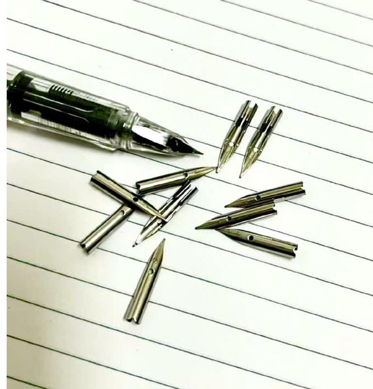 Combo 10 ngòi thay bút máy tẩy được ngòi mài êm bút máy xóa được ngòi thầy ánh 070,056,067,083....