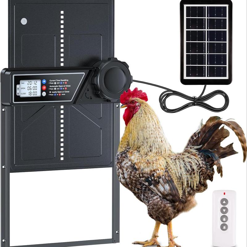 Solar Powered Automatic Chicken Coop Door, Large Chicken Coo - TikTok Shop