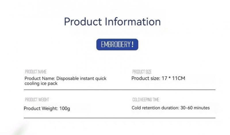 Product Introduction of ⚡SG HOT SALE⚡【SG Ready Stock】5pcs！！x Instant Ice Pack Injury Relief Quick Cold Ice Bag Travel Emergency Cooling Instant Disposable Cold Ice Pack 21