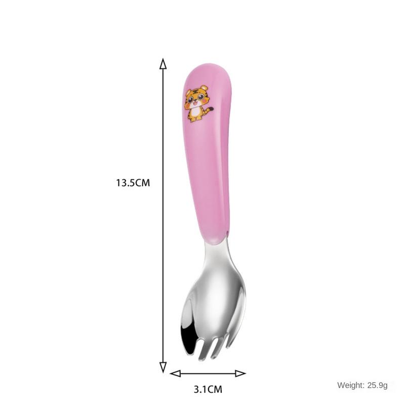 Product Introduction of Bộ Đồ Ăn Hoạt Hình Cho Trẻ Em, 3 Cái, Bao Gồm Nĩa Và Thìa, Được Làm Bằng Thép Không Gỉ 304, Thích Hợp Cho Bé Bú Và Bổ Sung Thực Phẩm, Thìa Tập Luyện Cho Trẻ Sơ Sinh 29