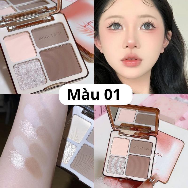 Product Introduction of Bảng Phấn Bắt Sáng Tạo Khối 3D Bảng Phấn Trang Điểm Makeup Highlight Phấn Khối 4 Màu Lâu Trôi Chống Thấm Nước DANA 13