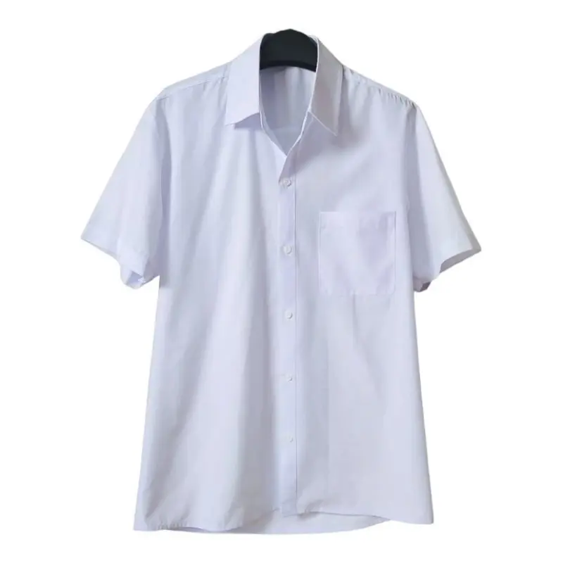 Áo sơ mi học sinh nam, nữ Cotton cộc tay 0