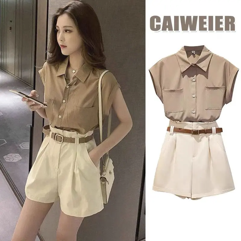 Leisure Vest Shirt ShortsSuit,Summer New