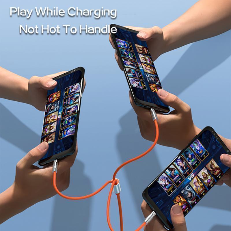 Product Introduction of COD Promo Ramadhan Promo Charger 35W + Kabel Data 3 in 1, Pengisian Super Cepat 6A, Kompatibel dengan Micro, Type C, dan Lightning, Desain Kompak dan Elegan 9