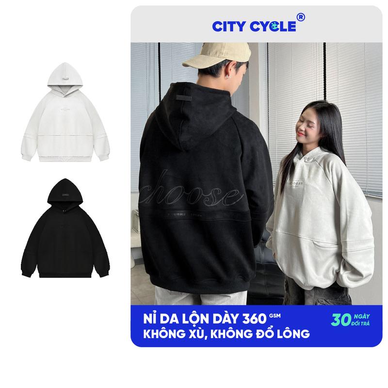 Áo hoodie nỉ nam nữ dày mùa thu đông Local Brand Chính Hãng City Cycle áo Hoodie Choose